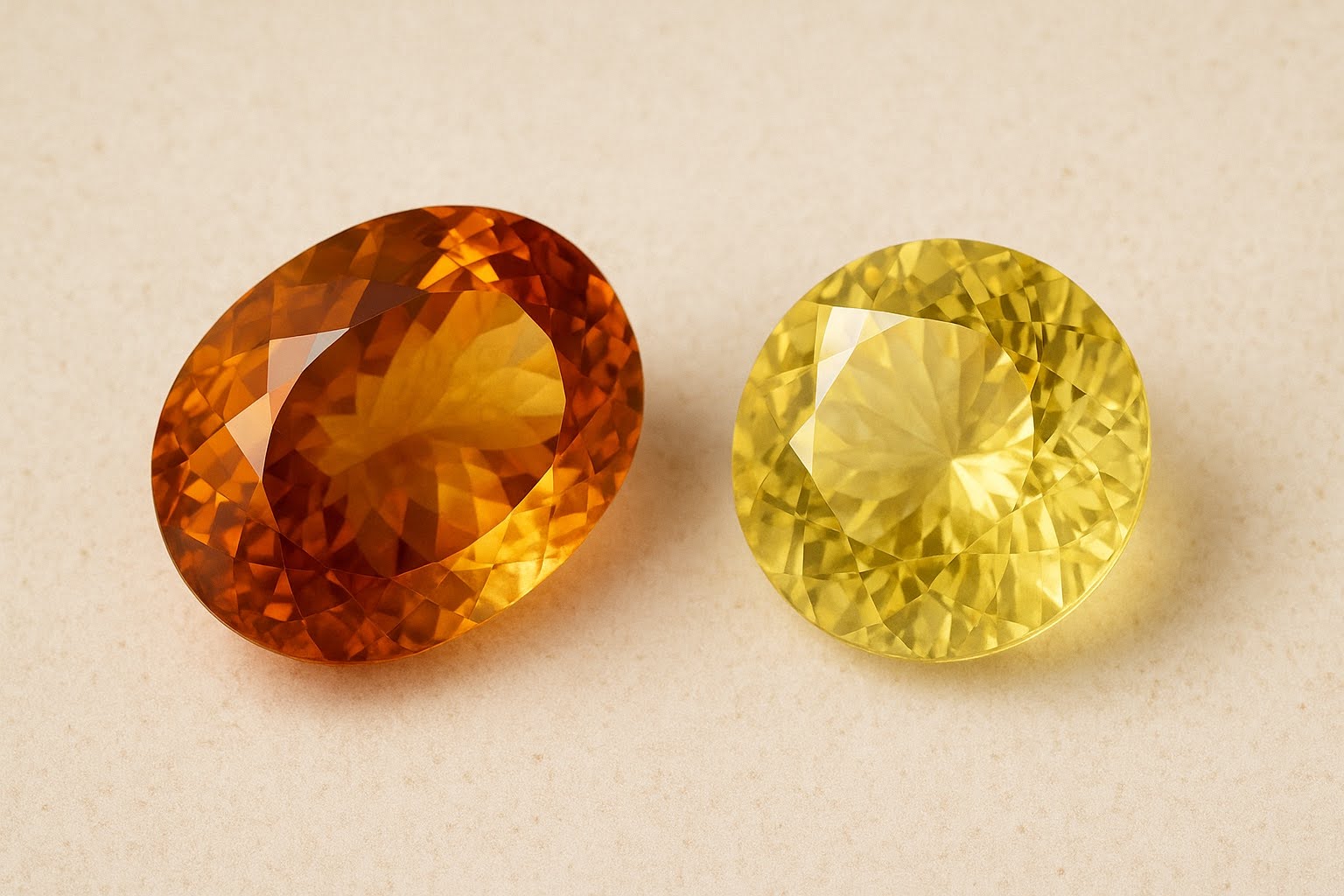 11月の誕生石 トパーズとシトリンのイメージ